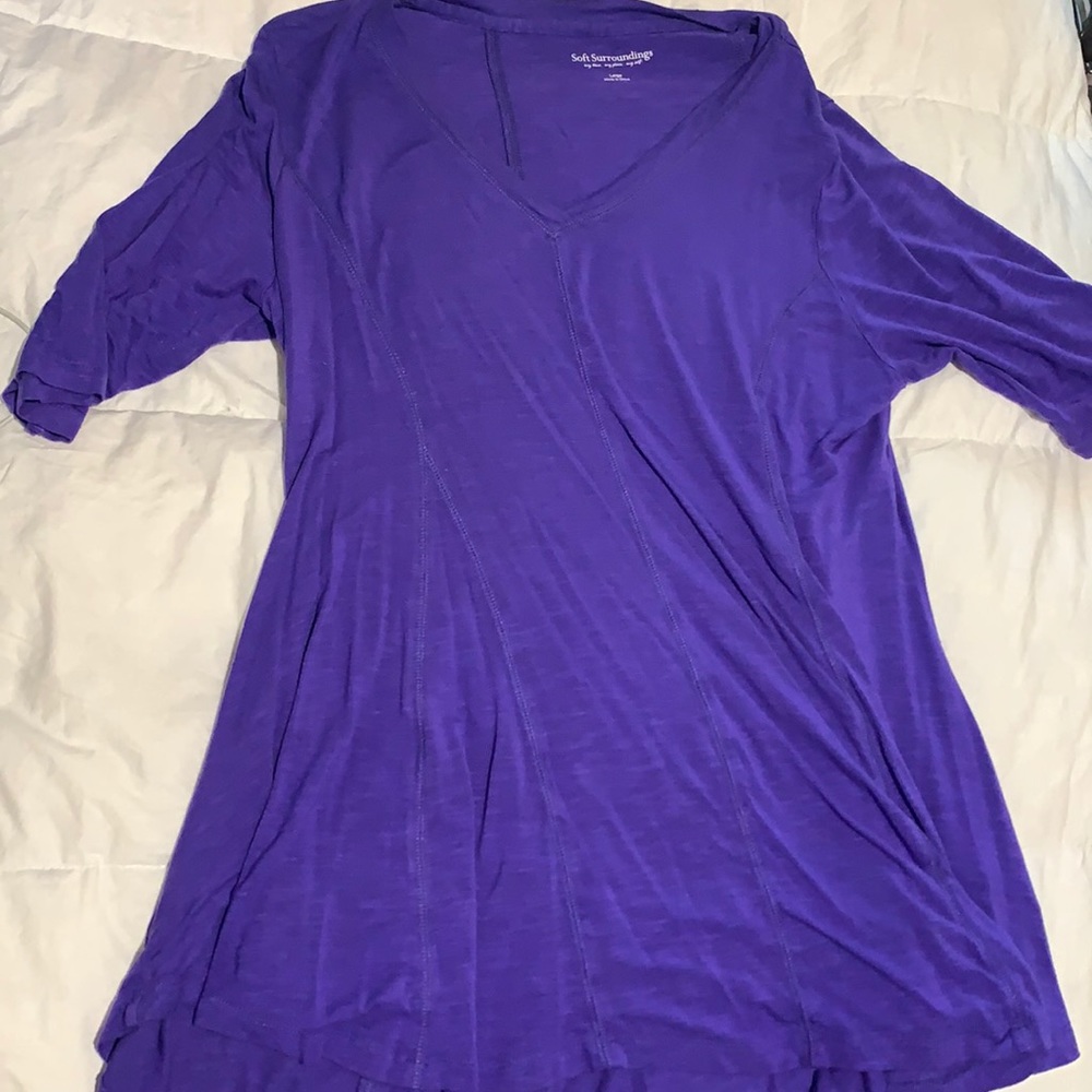 Soft Surroundings Purple Long Tunic